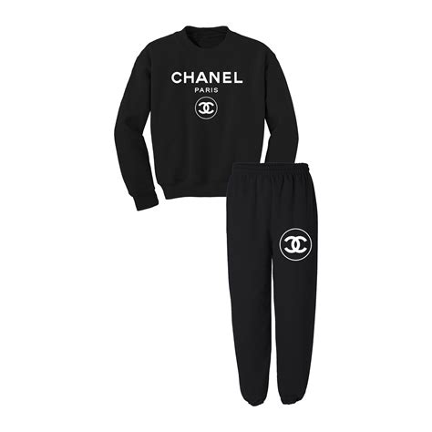 chanel paris sweatpants|Chanel pantsuit.